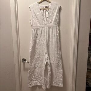 The Odells White Jumpsuit - Sz L - NWT - Originally $218